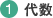(1)代数